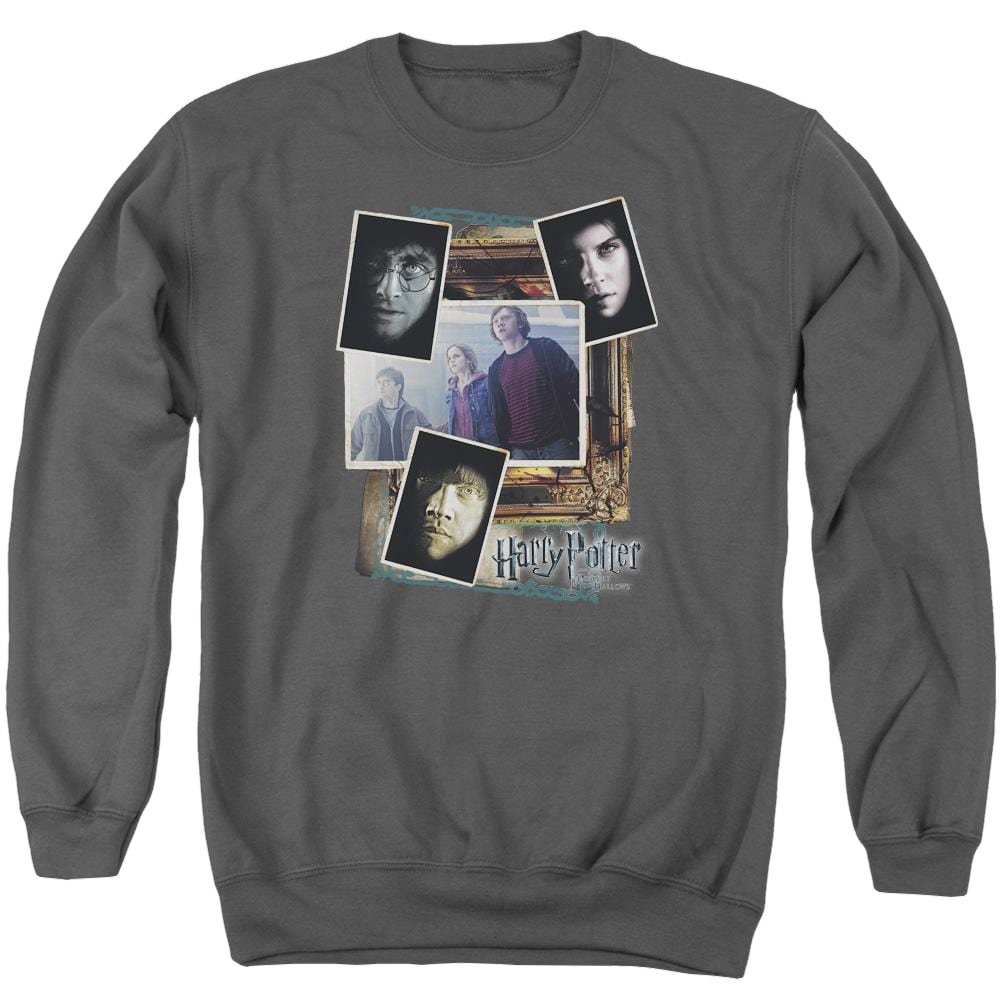 Harry Potter Trio Collage Men's Crewneck Sweatshirt Men's Crewneck Sweatshirt Harry Potter