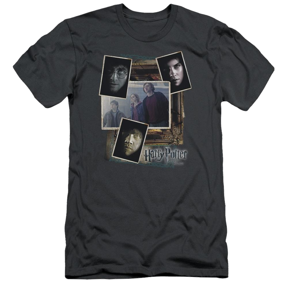 Harry Potter Trio Collage Men's Premium Slim Fit T-Shirt Men's Premium Slim Fit T-Shirt Harry Potter