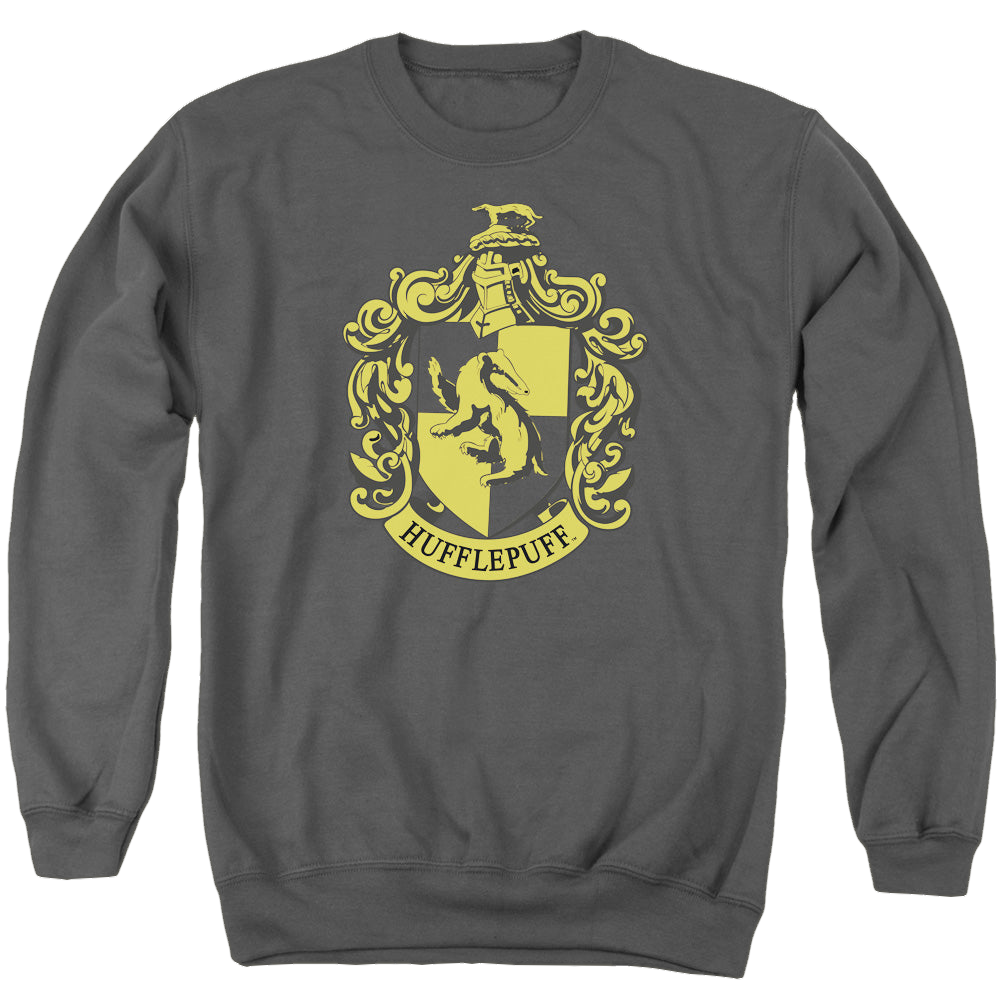 Harry Potter Hufflepuff Crest - Men's Crewneck Sweatshirt Men's Crewneck Sweatshirt Harry Potter