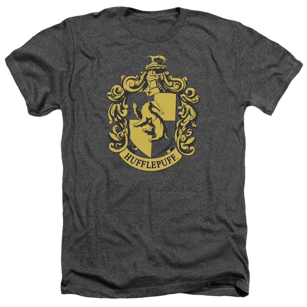 Harry Potter Hufflepuff Crest Men's Heather T-Shirt Men's Heather T-Shirt Harry Potter