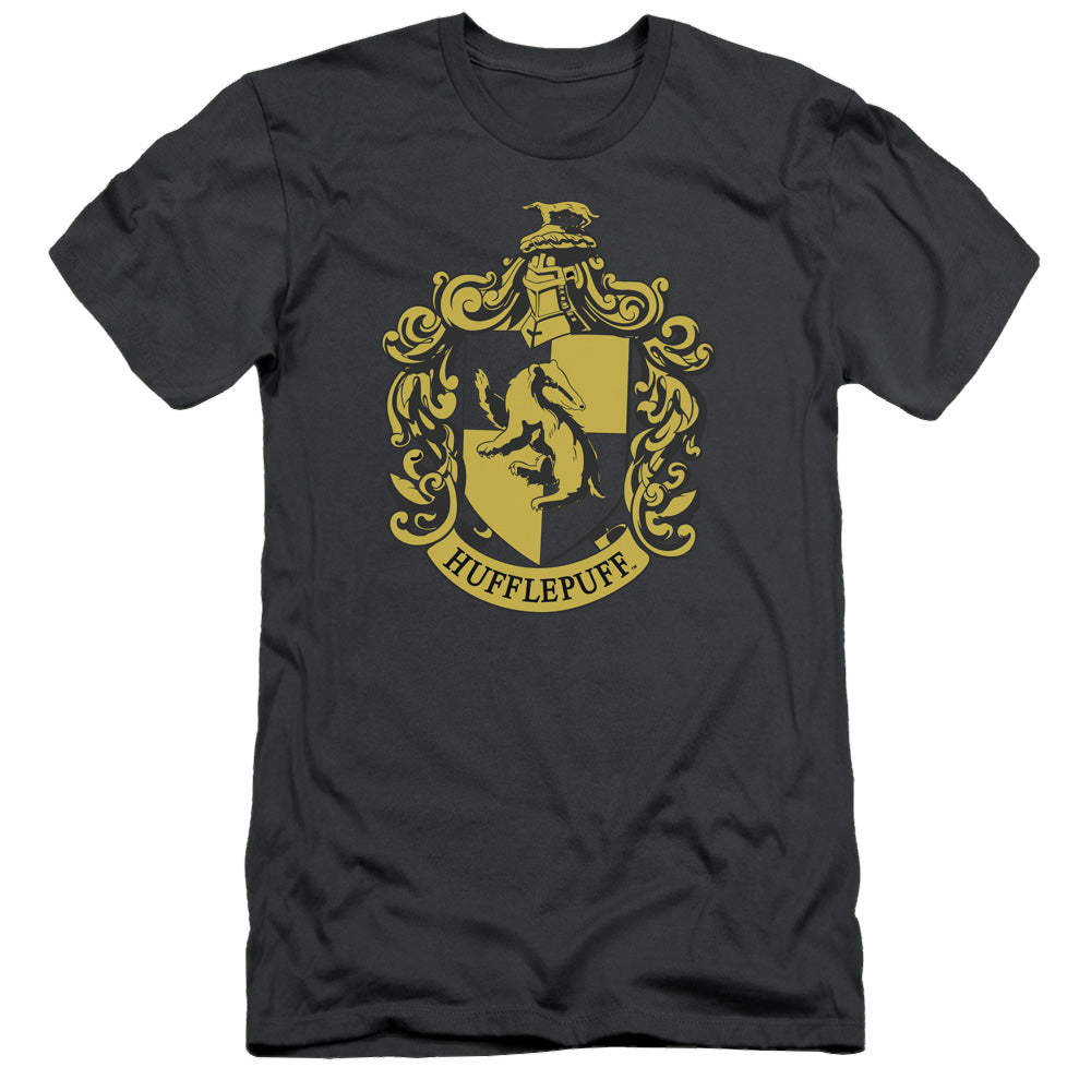 Harry Potter Hufflepuff Crest - Men's Premium Slim Fit T-Shirt Men's Premium Slim Fit T-Shirt Harry Potter