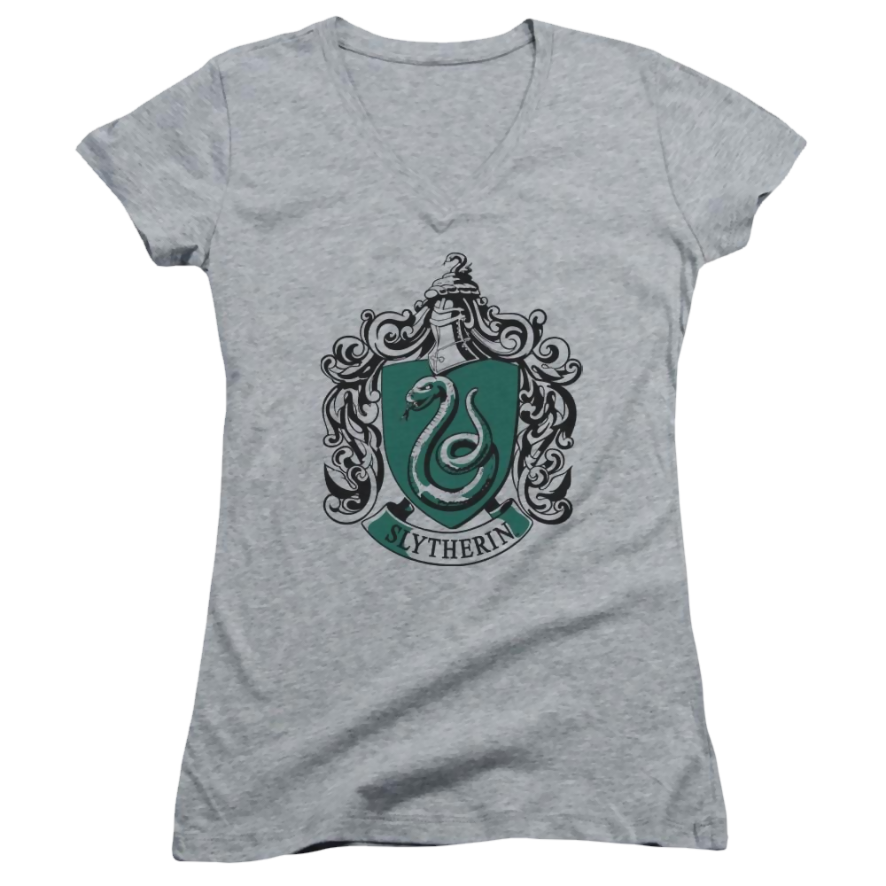 Harry Potter Slytherin Crest Juniors V-Neck T-Shirt Juniors V-Neck T-Shirt Harry Potter