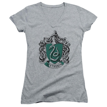 Harry Potter Slytherin Crest Juniors V-Neck T-Shirt Juniors V-Neck T-Shirt Harry Potter