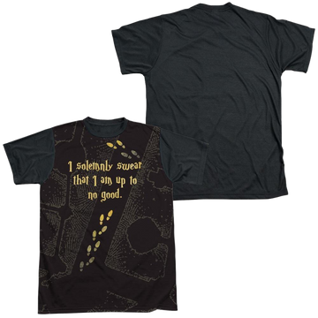 Harry Potter Marauders Map Men's Black Back T-Shirt Men's Black Back T-Shirt Harry Potter