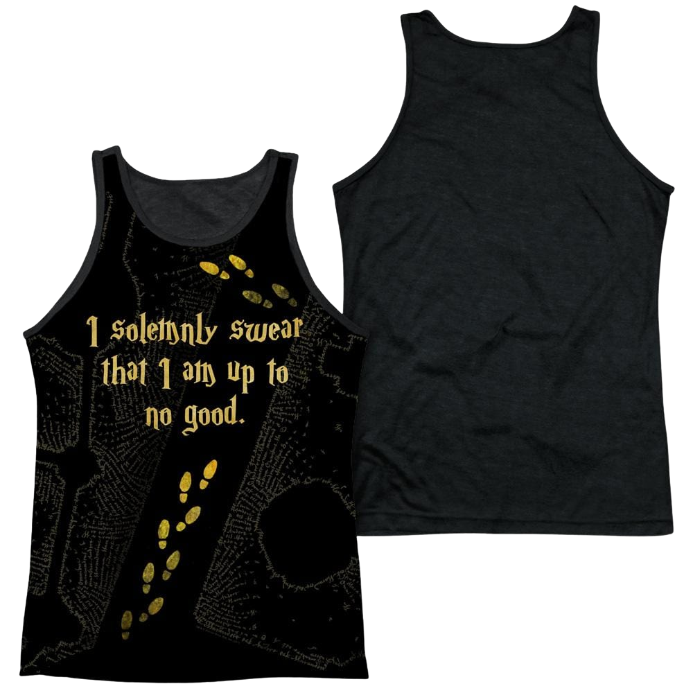 Harry Potter Marauders Map Men's Black Back Tank Men's Black Back Tank Harry Potter