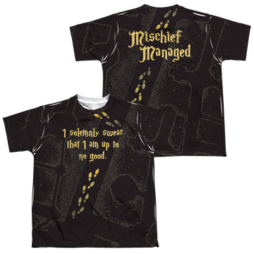 Harry Potter Marauders Map youth all-over print t-shirt for ages 8 to 12