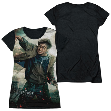 Harry Potter Harry Vs Voldemort Juniors Black Back T-Shirt Juniors Black Back T-Shirt Harry Potter