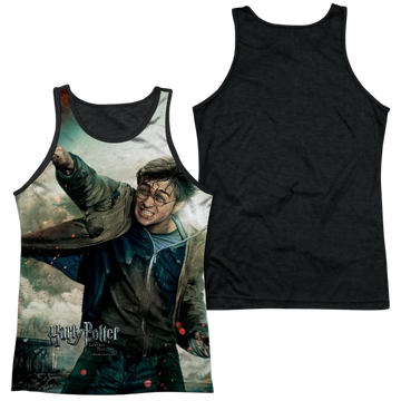 Harry Potter Harry Vs Voldemort Men's Black Back Tank Men's Black Back Tank Harry Potter