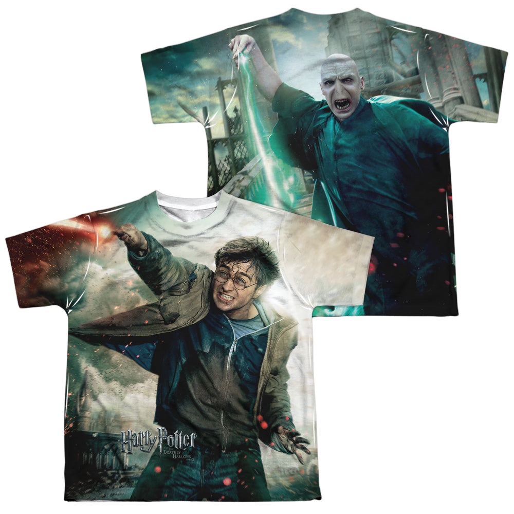 Harry Potter Harry Vs Voldemort - Youth All-Over Print T-Shirt Youth All-Over Print T-Shirt (Ages 8-12) Harry Potter