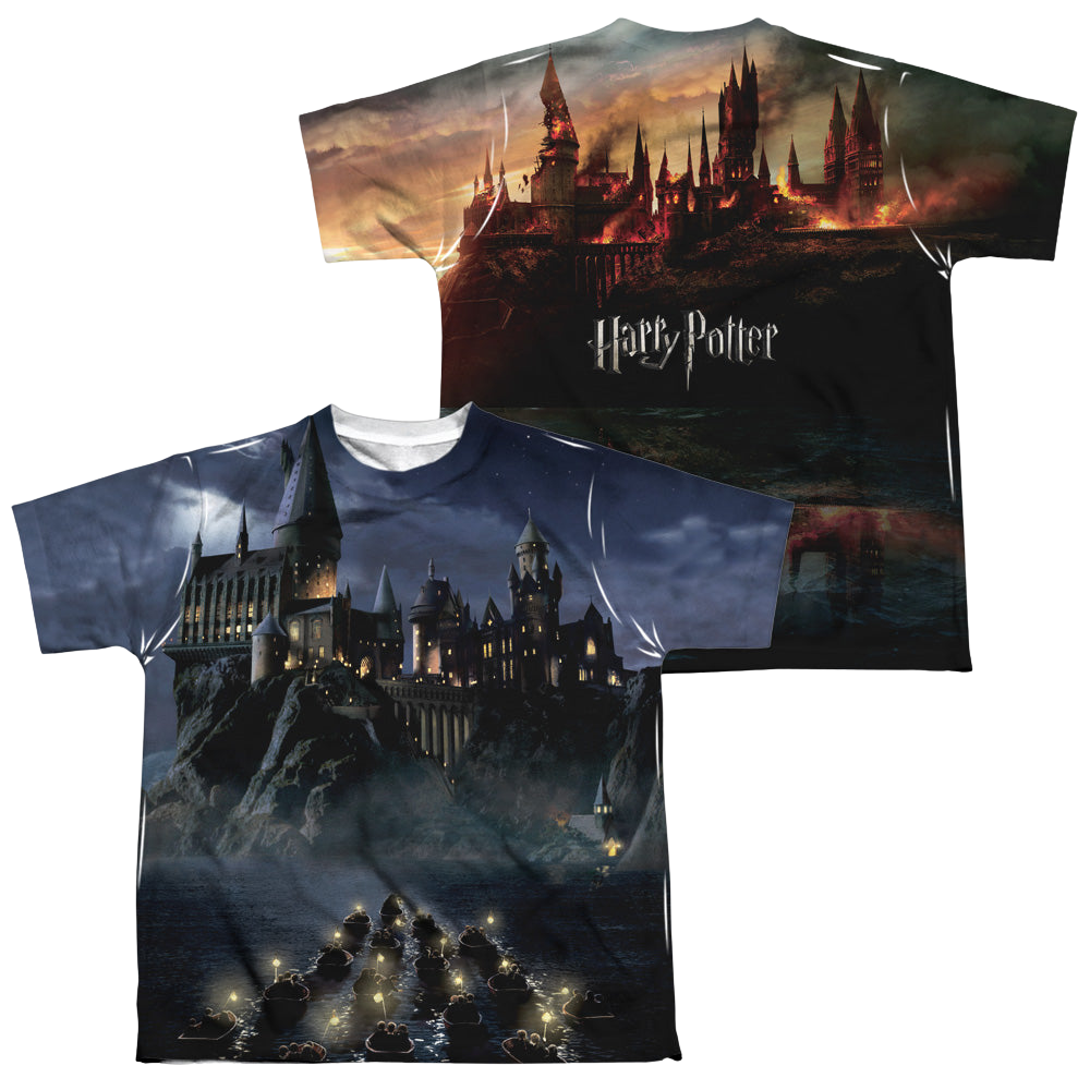 Harry Potter Hogwarts (Front/Back Print) - Youth All-Over Print T-Shirt Youth All-Over Print T-Shirt (Ages 8-12) Harry Potter