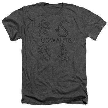 Harry Potter Literary Crests Men's Heather T-Shirt Men's Heather T-Shirt Harry Potter
