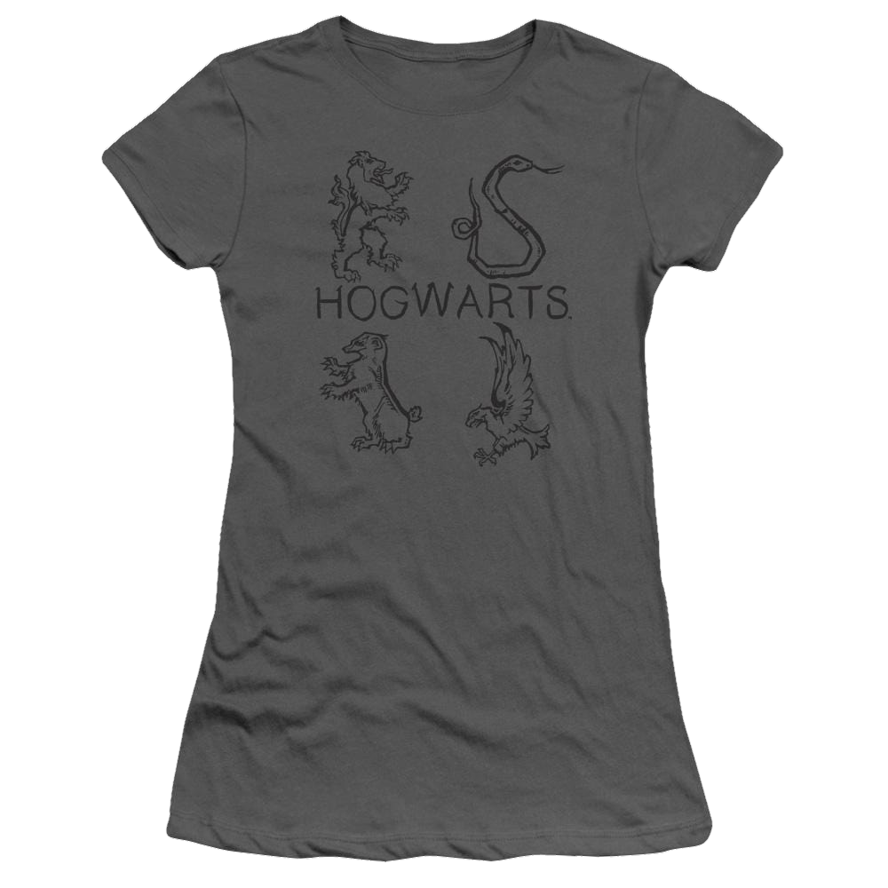 Harry Potter Literary Crests Juniors T-Shirt Juniors T-Shirt Harry Potter