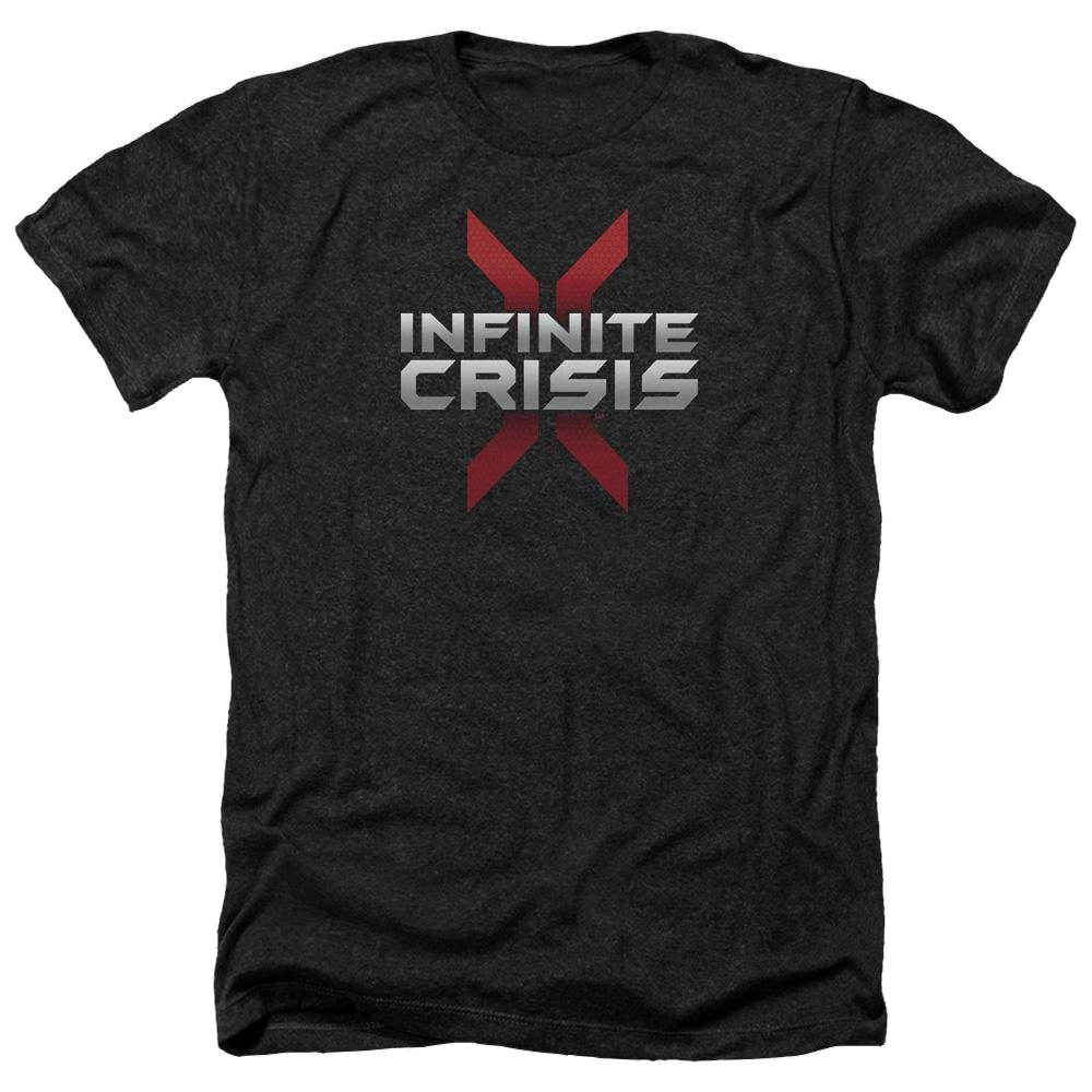 Infinite Crisis Logo Men's Heather T-Shirt Men's Heather T-Shirt Infinite Crisis
