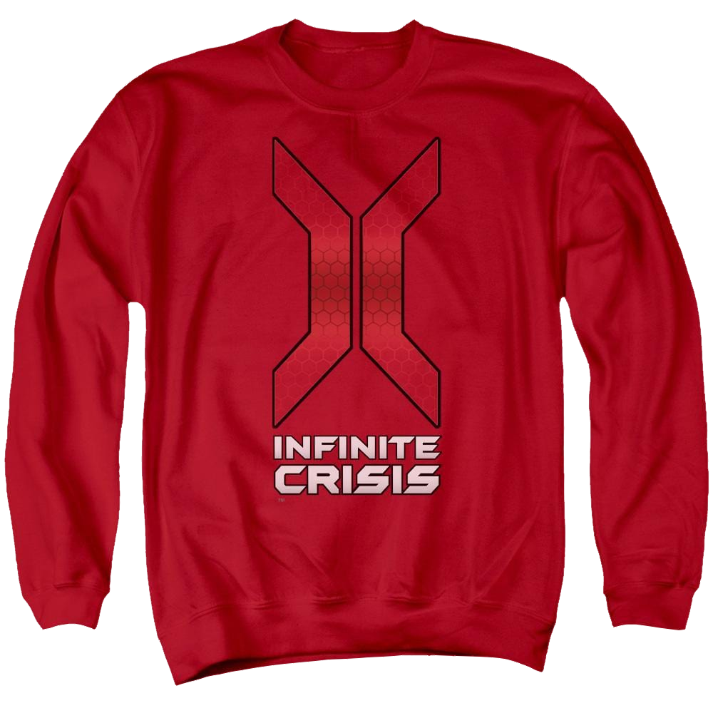 Infinite Crisis Title Men's Crewneck Sweatshirt Men's Crewneck Sweatshirt Infinite Crisis
