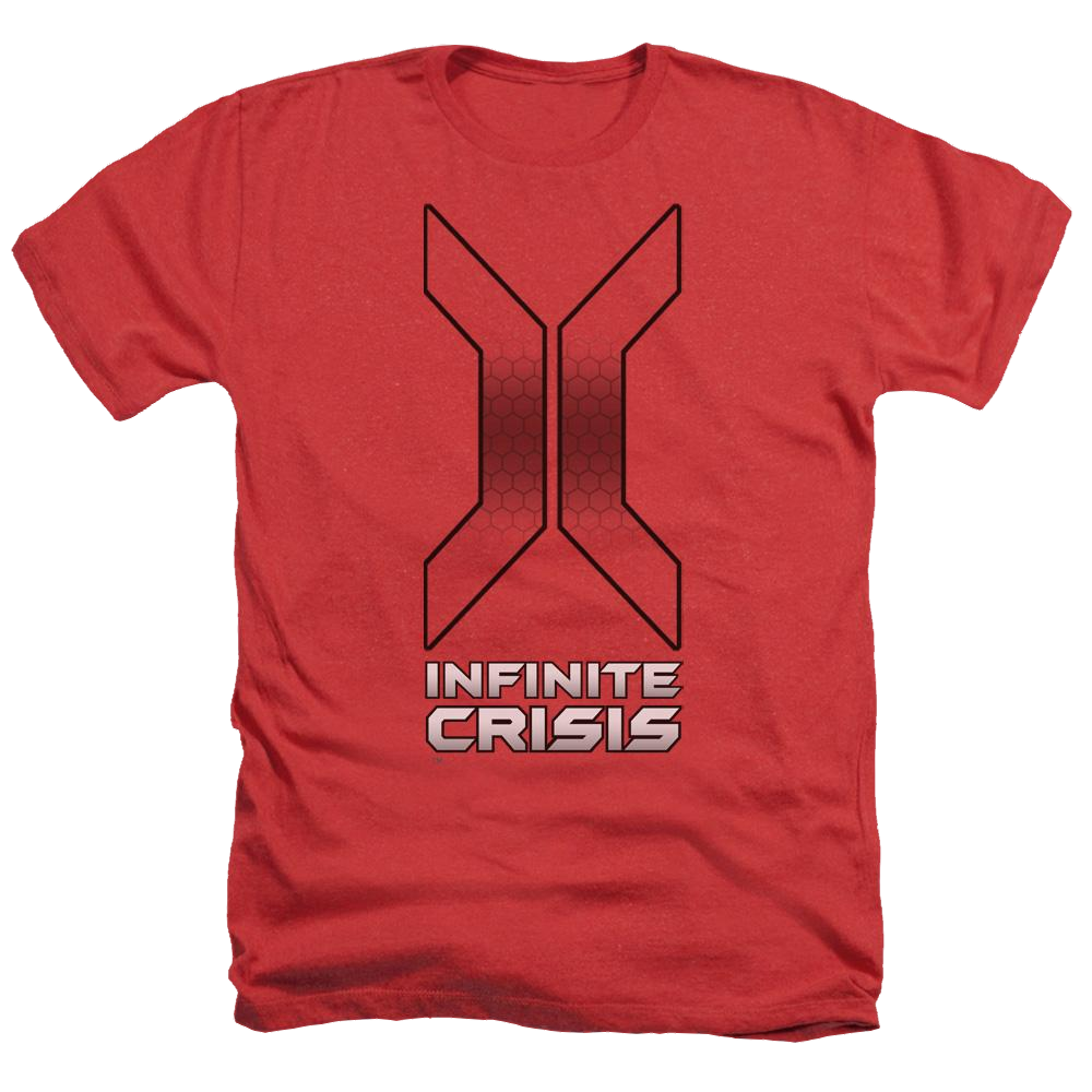 Infinite Crisis Title Men's Heather T-Shirt Men's Heather T-Shirt Infinite Crisis