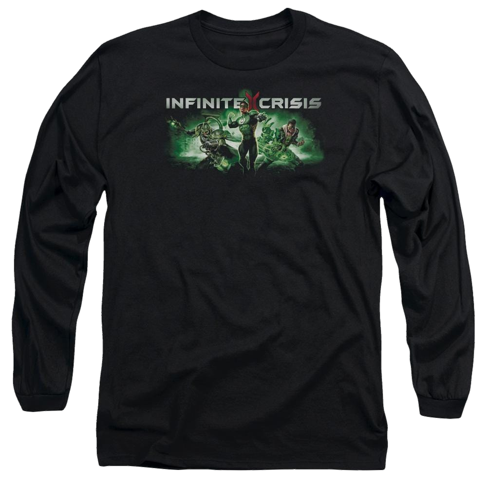 Infinite Crisis Ic Green Men's Long Sleeve T-Shirt Men's Long Sleeve T-Shirt Infinite Crisis