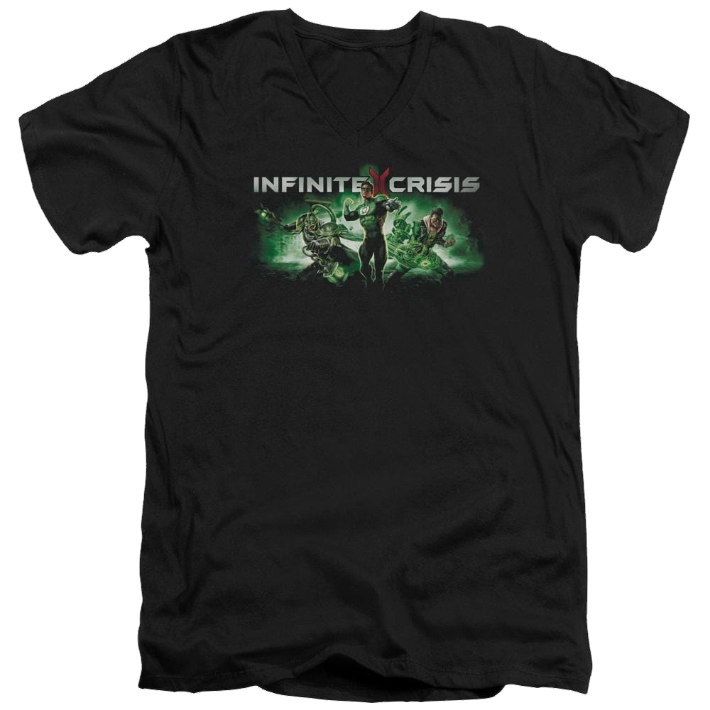 Infinite Crisis Ic Green Men's V-Neck T-Shirt Men's V-Neck T-Shirt Infinite Crisis