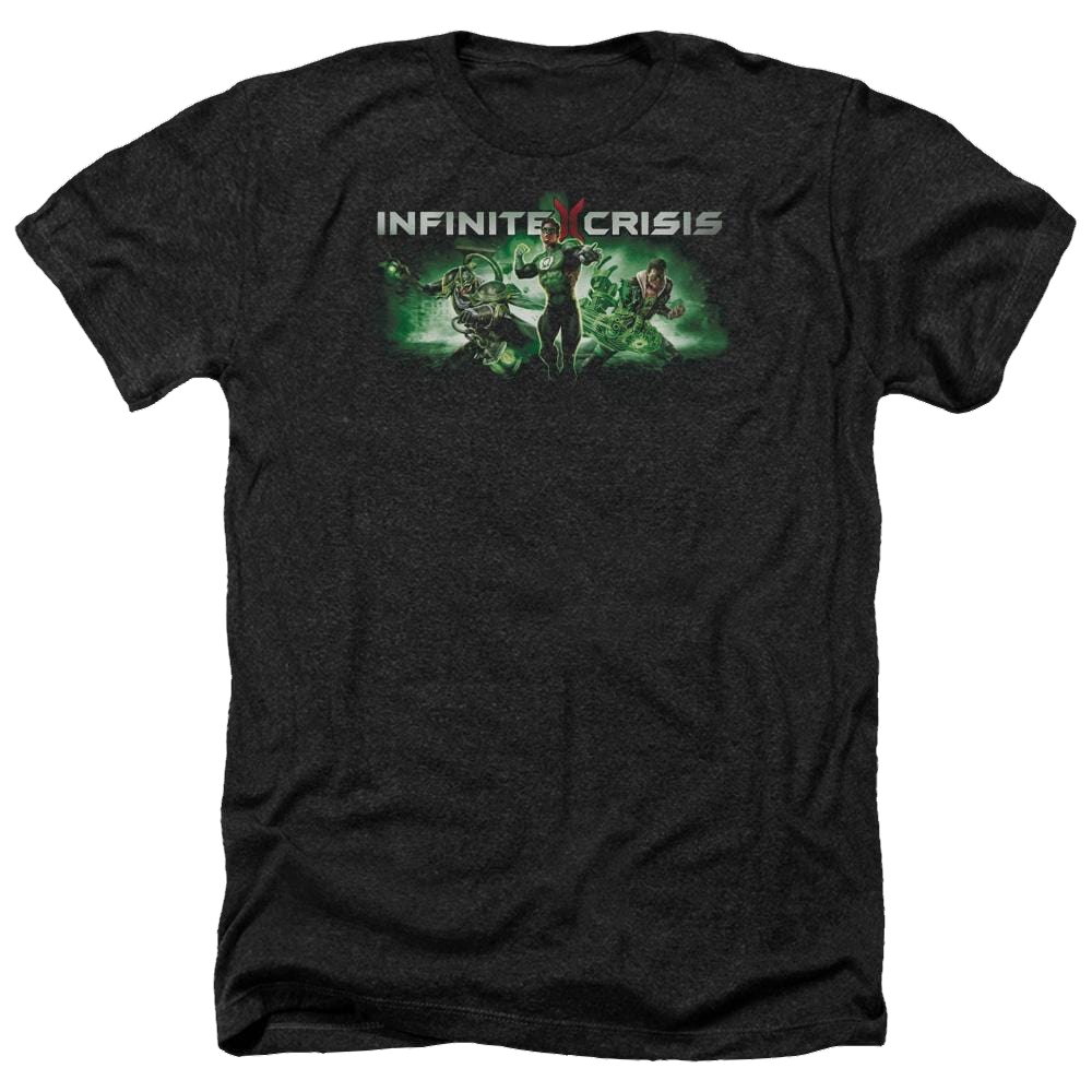 Infinite Crisis Ic Green Men's Heather T-Shirt Men's Heather T-Shirt Infinite Crisis