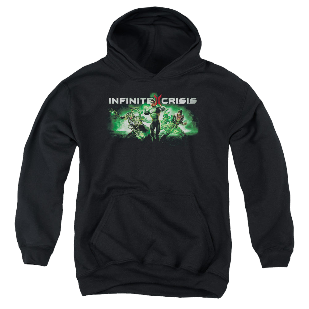 Infinite Crisis Ic Green - Youth Hoodie Youth Hoodie (Ages 8-12) Infinite Crisis