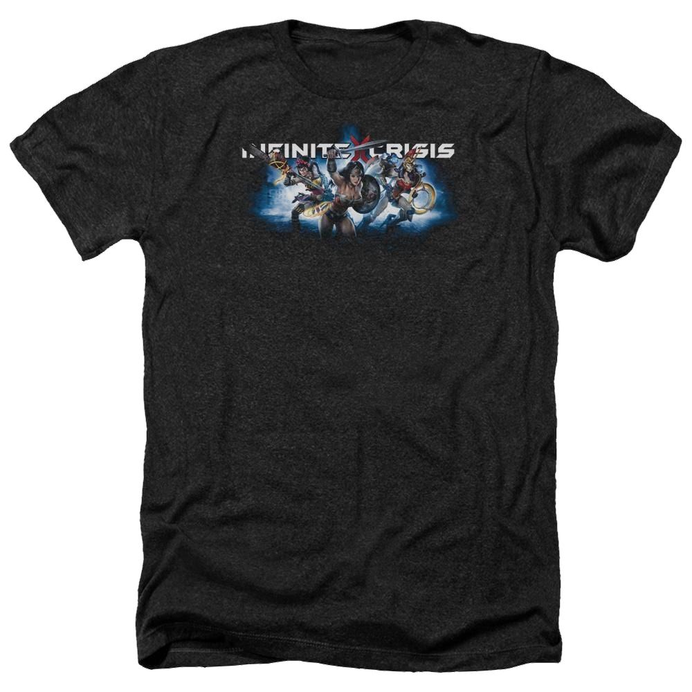 Infinite Crisis Ic Blue Men's Heather T-Shirt Men's Heather T-Shirt Infinite Crisis
