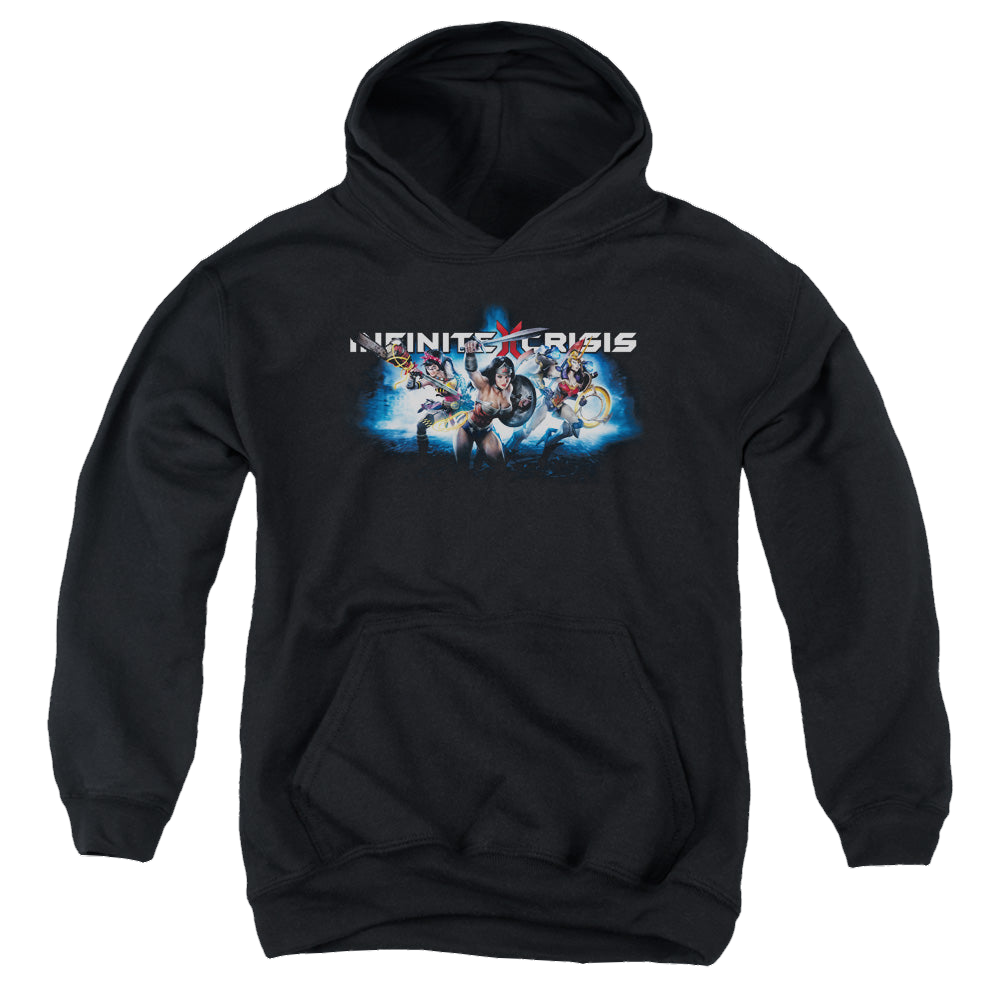 Infinite Crisis Ic Blue - Youth Hoodie Youth Hoodie (Ages 8-12) Infinite Crisis