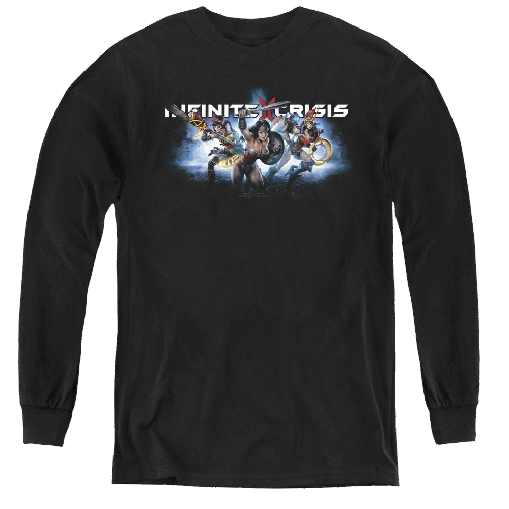 Infinite Crisis Ic Blue - Youth Long Sleeve T-Shirt Youth Long Sleeve T-Shirt Infinite Crisis