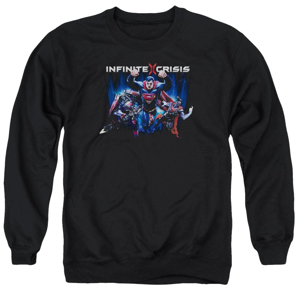Infinite Crisis Ic Super Men's Crewneck Sweatshirt Men's Crewneck Sweatshirt Infinite Crisis