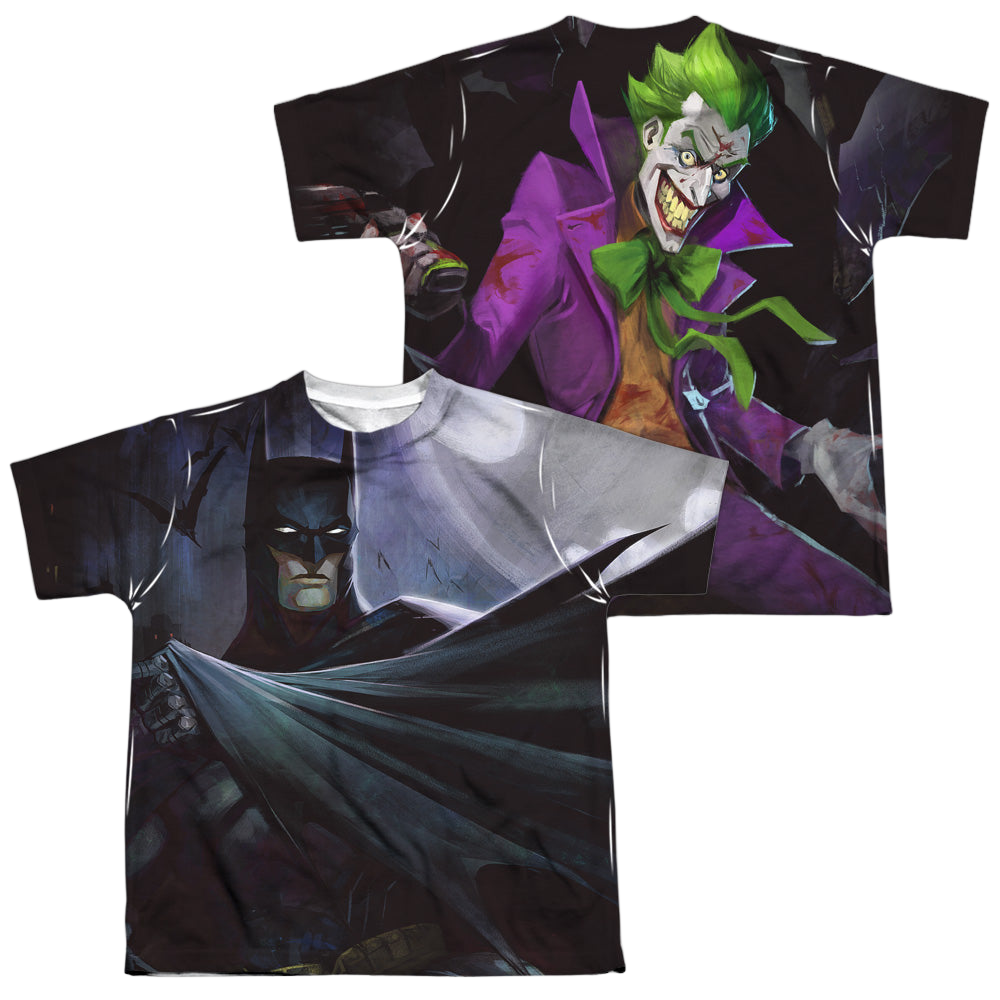 Infinite Crisis Batman Vs Joker (F/B) - Youth All-Over Print T-Shirt Youth All-Over Print T-Shirt (Ages 8-12) Infinite Crisis