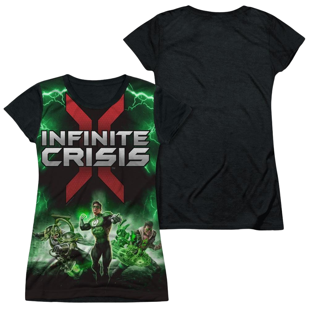 Infinite Crisis Ic Green Lantern Juniors Black Back T-Shirt Juniors Black Back T-Shirt Infinite Crisis