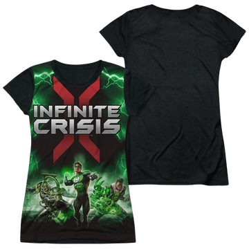 Infinite Crisis Ic Green Lantern Juniors Black Back T-Shirt Juniors Black Back T-Shirt Infinite Crisis