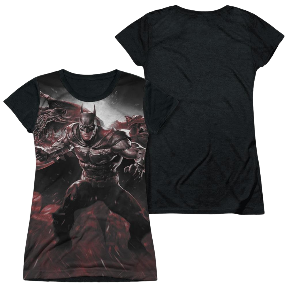 Infinite Crisis Ic Batman Juniors Black Back T-Shirt Juniors Black Back T-Shirt Infinite Crisis
