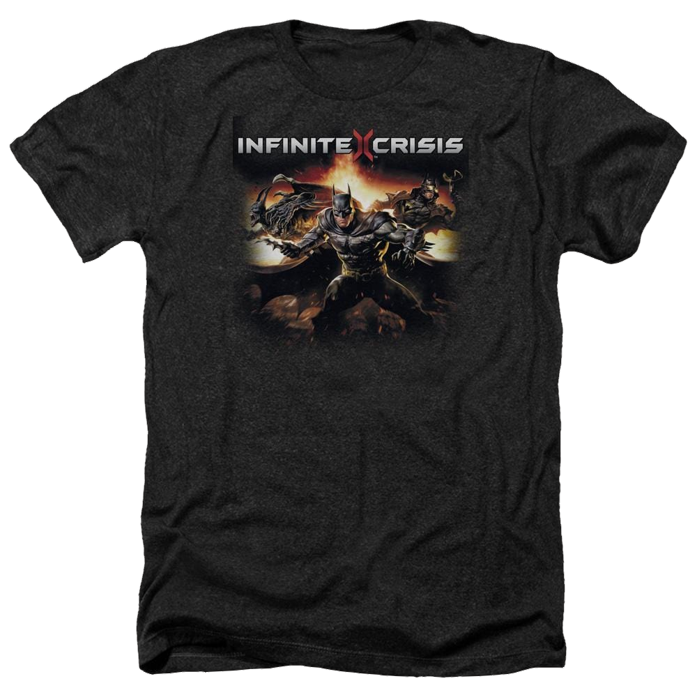 Infinite Crisis Batmen Men's Heather T-Shirt Men's Heather T-Shirt Infinite Crisis