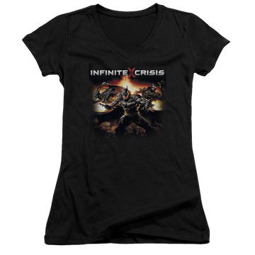 Infinite Crisis Batmen Juniors V-Neck T-Shirt Juniors V-Neck T-Shirt Infinite Crisis
