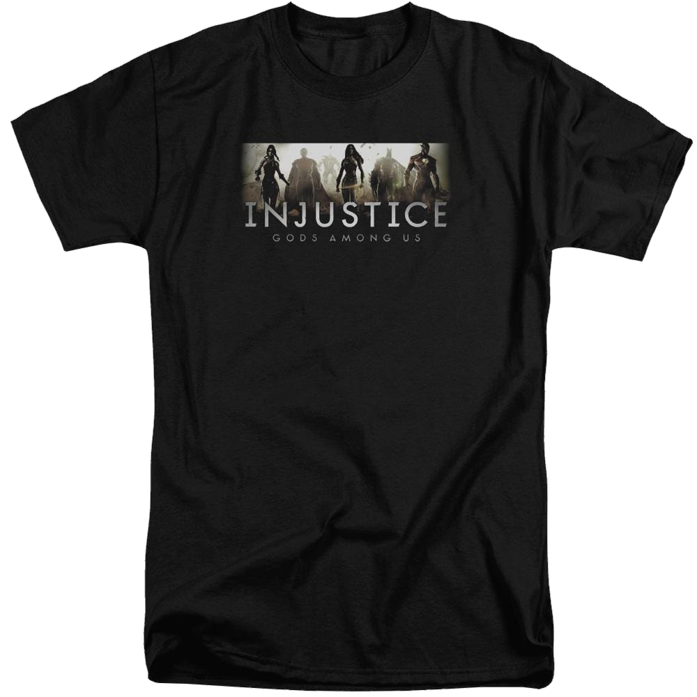 Injustice Gods Among Us Logo Men's Tall Fit T-Shirt Men's Tall Fit T-Shirt Injustice Gods Among Us