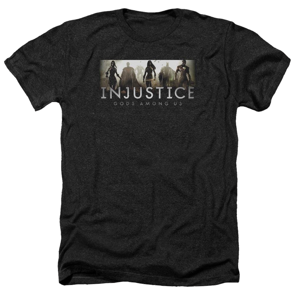 Injustice Gods Among Us Logo Men's Heather T-Shirt Men's Heather T-Shirt Injustice Gods Among Us