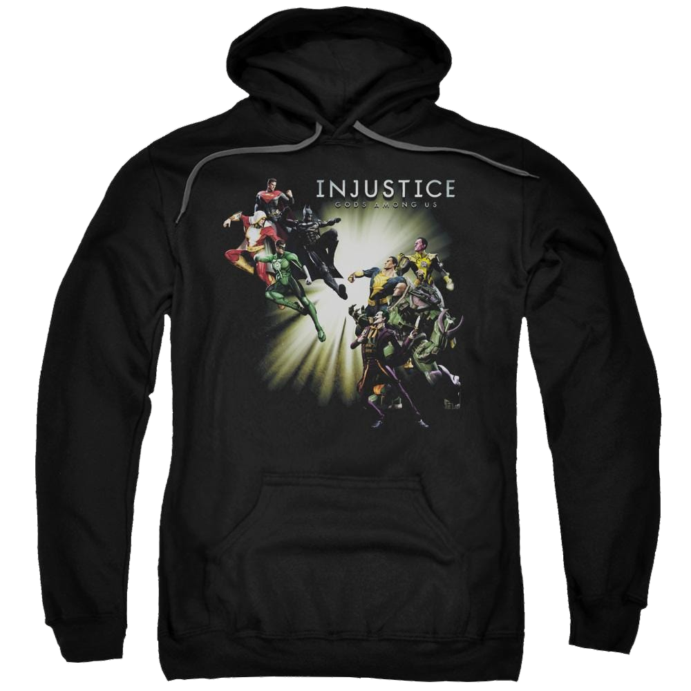 Injustice Gods Among Us Good Vs Evil Pullover Hoodie Pullover Hoodie Injustice Gods Among Us