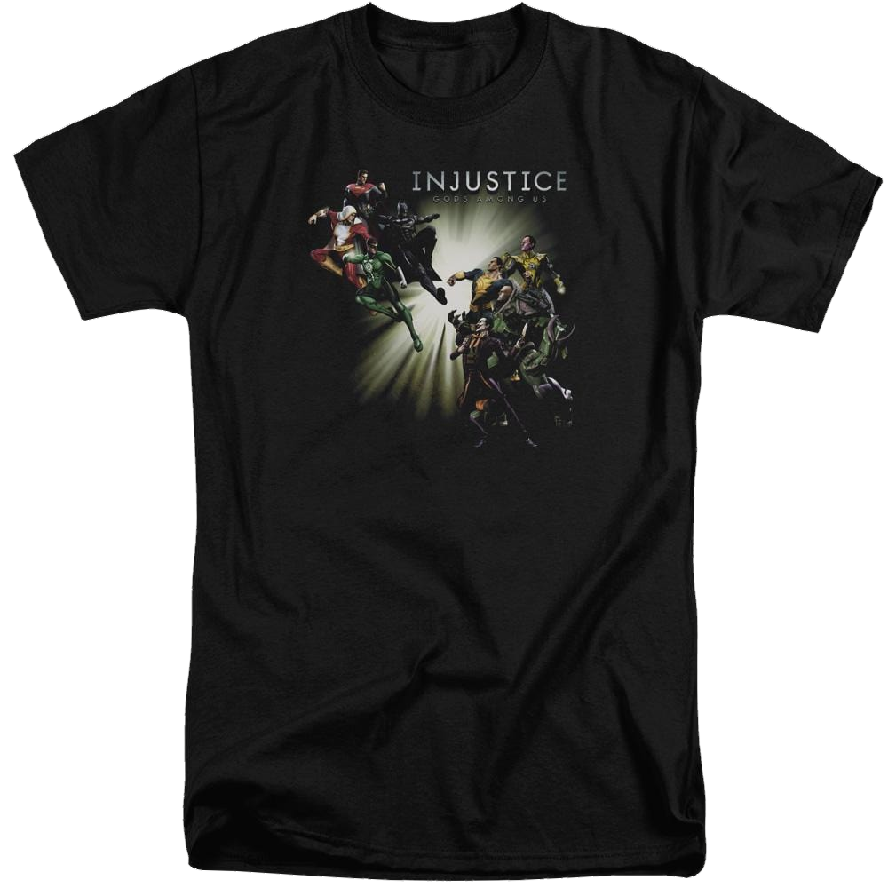 Injustice Gods Among Us Good Vs Evils Men's Tall Fit T-Shirt Men's Tall Fit T-Shirt Injustice Gods Among Us