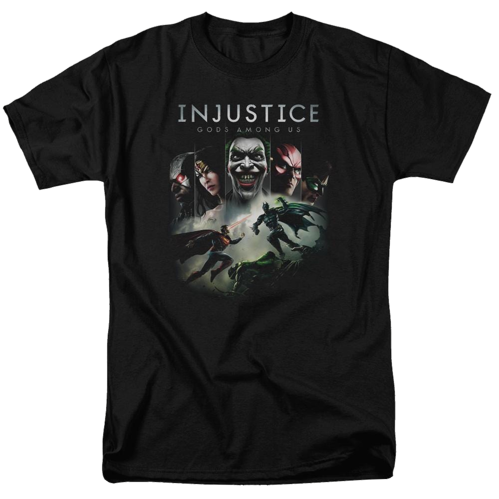 Injustice Gods Among Us Key Art Men's Regular Fit T-Shirt Men's Regular Fit T-Shirt Injustice Gods Among Us
