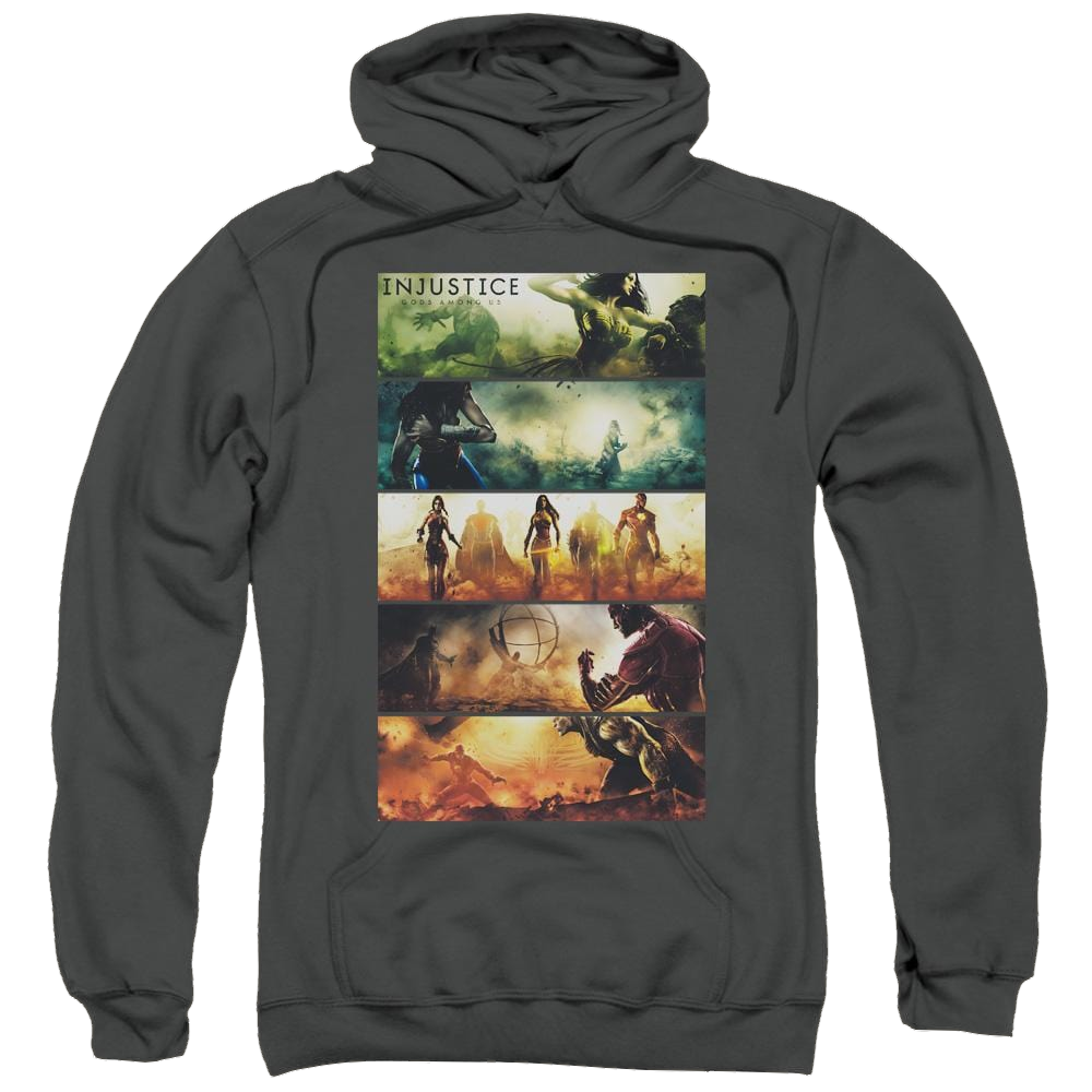 Injustice Gods Among Us Panels Pullover Hoodie Pullover Hoodie Injustice Gods Among Us