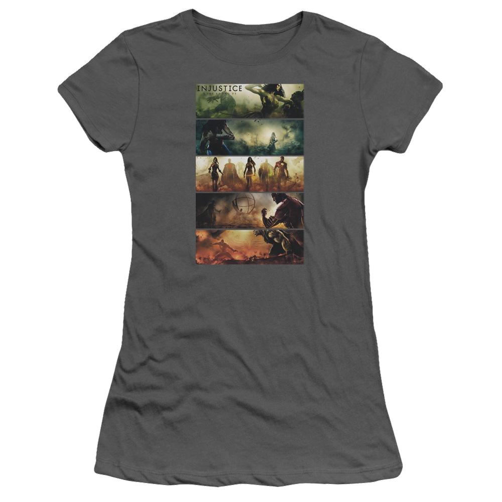 Injustice Gods Among Us Panels Juniors T-Shirt Juniors T-Shirt Injustice Gods Among Us