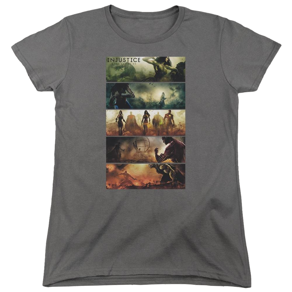 Injustice Gods Among Us Panels Women's T-Shirt Women's T-Shirt Injustice Gods Among Us