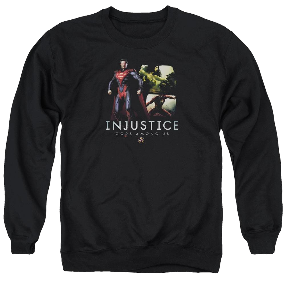 Injustice Gods Among Us Supermans Revenge Men's Crewneck Sweatshirt Men's Crewneck Sweatshirt Injustice Gods Among Us