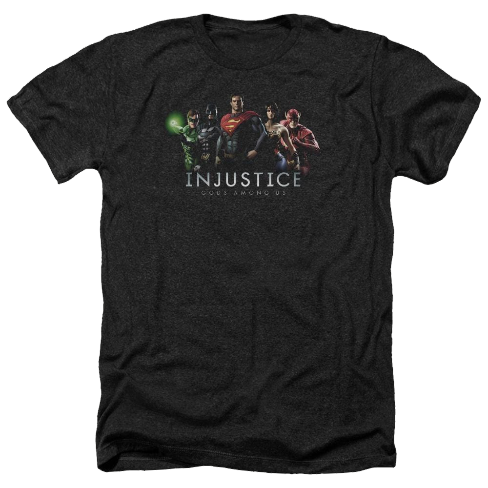 Injustice Gods Among Us Injustice League Men's Heather T-Shirt Men's Heather T-Shirt Injustice Gods Among Us