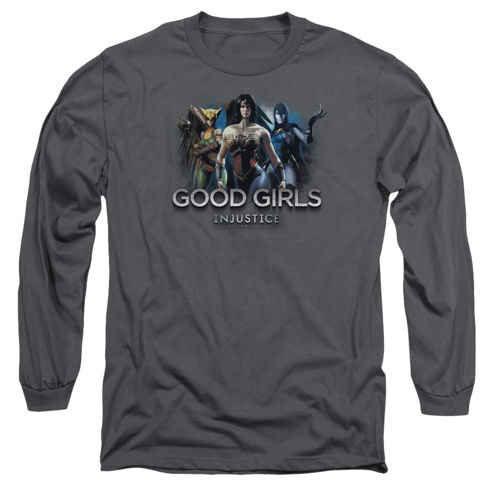 Injustice Gods Among Us Good Girls Men's Long Sleeve T-Shirt Men's Long Sleeve T-Shirt Justice League