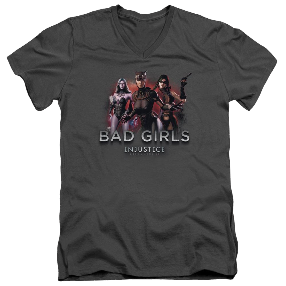 Injustice Gods Among Us Bad Girls Men's V-Neck T-Shirt Men's V-Neck T-Shirt Injustice Gods Among Us
