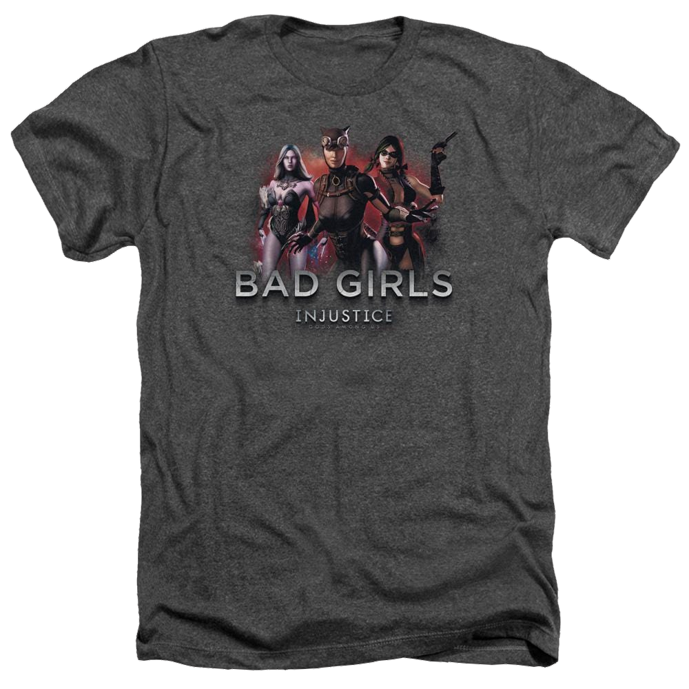 Injustice Gods Among Us Bad Girls Men's Heather T-Shirt Men's Heather T-Shirt Injustice Gods Among Us