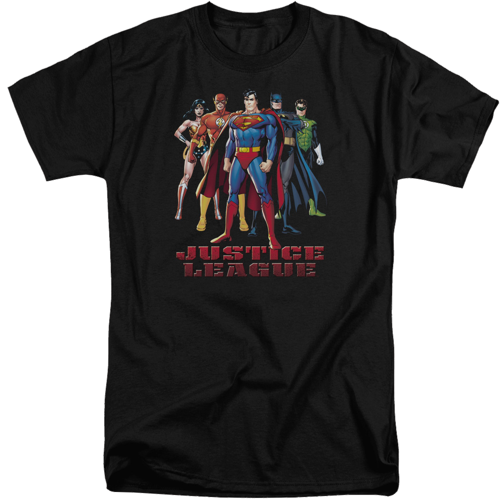 Justice League In League Men's Tall Fit T-Shirt Men's Tall Fit T-Shirt Justice League