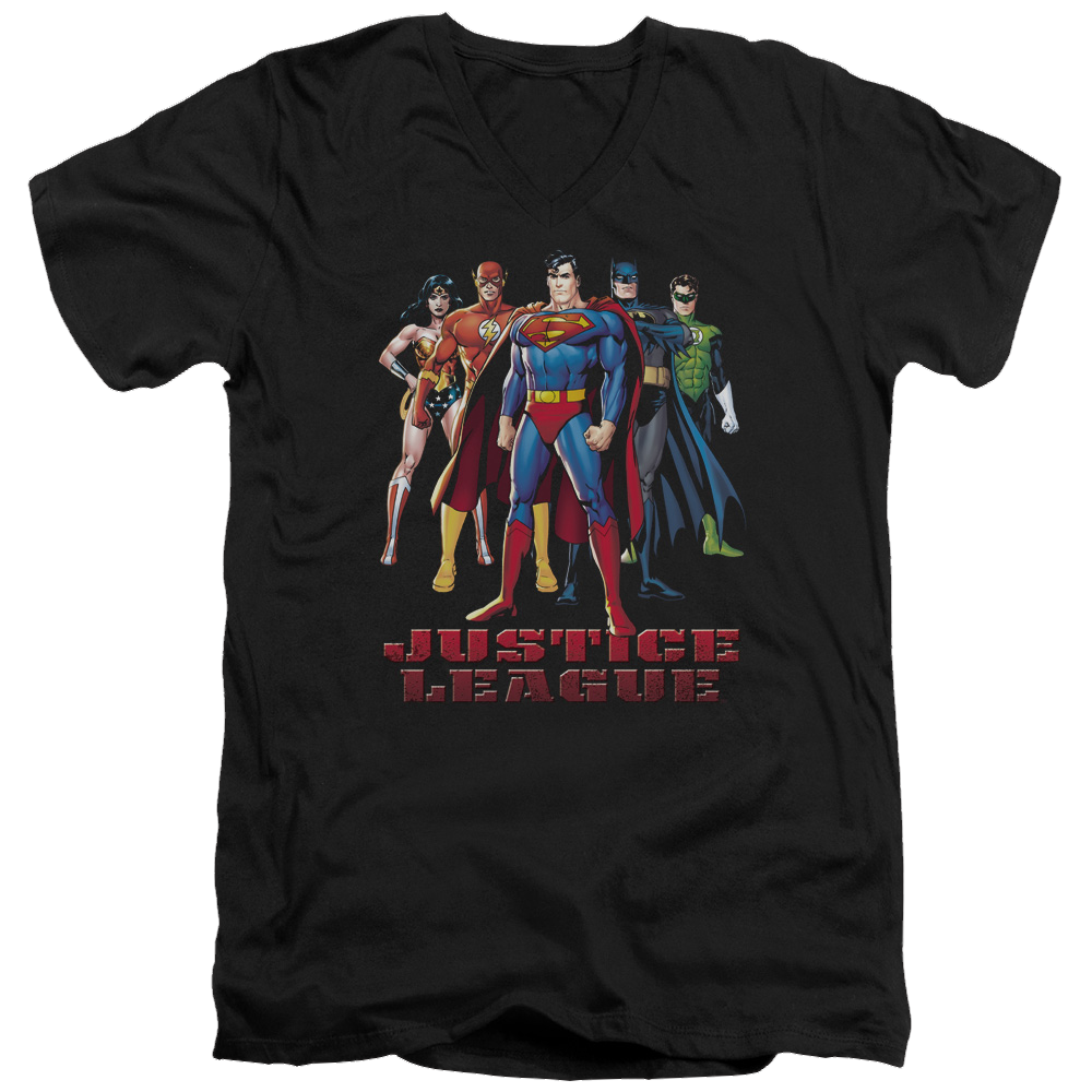 Justice League In League Men's V-Neck T-Shirt Men's V-Neck T-Shirt Justice League