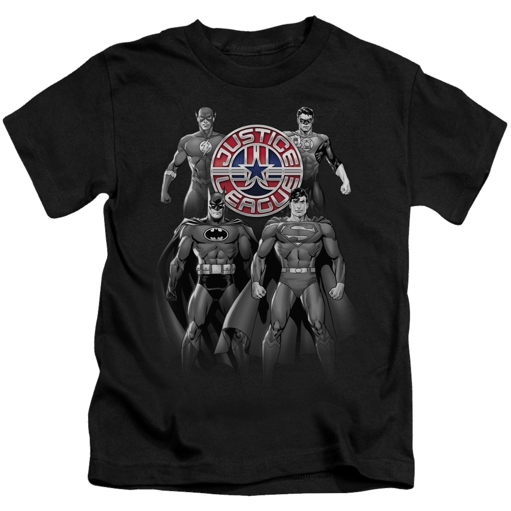 Justice League Shades Of Gray - Kid's T-Shirt Kid's T-Shirt (Ages 4-7) Justice League