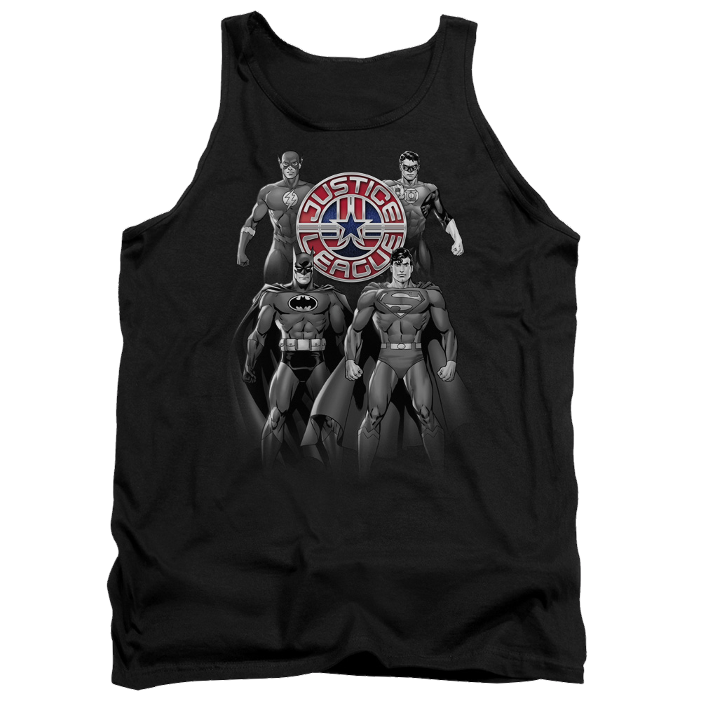 Justice League Shades Of Gray Men's Tank Men's Tank Justice League